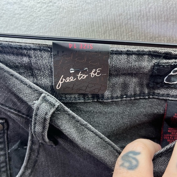 Earl Jeans Black Pearl Skinny Ankle Jeans Womens 14 Plus size stretch NWT 2241 - Picture 6 of 13